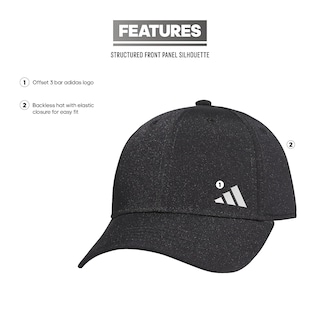 Foto 2 | Foto 2 | Gorra De Béisbol Adidas Para Mujer Con Forma De Cola De Caballo Sin Espalda, Color Negro Y Plateado - Venta Internacional.