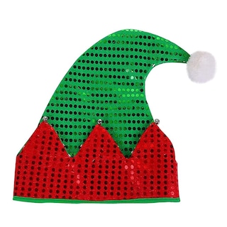 Foto 1 | Foto 1 | Gorro De Navidad Huoguo Fashion Verde Rojo Poliéster Adulto - Venta Internacional.