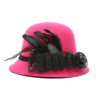 Foto 1 | Foto 1 | Gorro Huoguo Para Mujer Otoño E Invierno Lana Sintética Cálido Rosa - Venta Internacional.