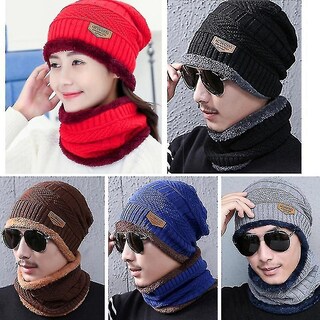 Foto 2 | Foto 2 | Gorro De Invierno Unisex Para Pared De La Ciudad Bufanda Traje Grueso De Felpa - Venta Internacional.