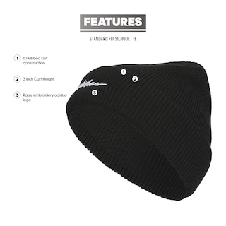 Foto 2 | Foto 2 | Gorro Adidas Script Para Mujer, Tejido Acrílico, Negro, Para Invierno - Venta Internacional.