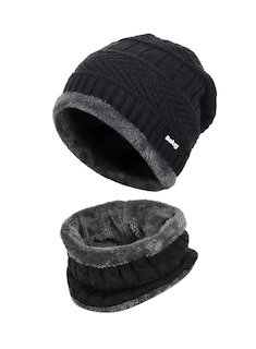 Foto 1 | Foto 1 | Gorro y Bufanda Negro Belug para Invierno Unisex