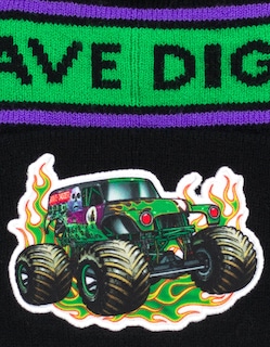 Foto 5 | Foto 5 | Gorro De Invierno Beanie Monster Jam Grave Digger Green Youth - Venta Internacional.