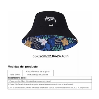 Foto 3 | Foto 3 | Sombrero Para Sol Unisex Diseño De Letras Lab.g  Negro