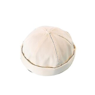 Foto 1 | Foto 1 | Gorra Huoguo Para Otoño E Invierno Algodón Y Lino Con Dobladillo Color Melón - Venta Internacional.