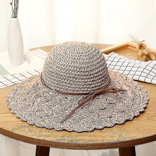 Foto 1 | Foto 1 | Sombrero De Paja Huoguo Estilo Literario Con Lazo Plegable Para Mujer - Venta Internacional.