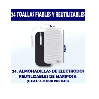 Foto 2 | Foto 2 | Electrodos Parches para Electroestimulador 24 Piezas Eo Safe Imports Esi-16569-1 Blanco