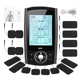Foto 1 | Foto 1 | Electroestimulador Lab.g Muscular Digital Portátil Recargable 2 Canales 36 Modos 8 Almohadillas Negro