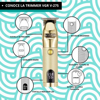 Foto 7 | Foto 7 | Cuchilla Navaja Afeitar Vgr V-275 Repuesto Trimmer Barbero