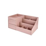 Organizador De Maquillaje Belug color Rosa para Cosméticos con Cajón