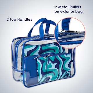 Foto 2 | Foto 2 | Venta Internacional - Set De Bolsas De Tocador Y Cosméticos Conair, 5 Piezas, Blue Swirl