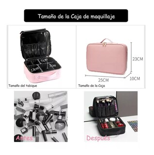 Foto 3 | Foto 3 | Estuche Organizador de Maquillaje de Viaje Rosa