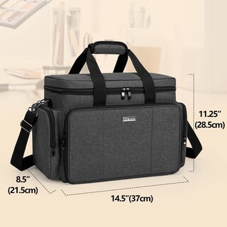 Foto 6 | Foto 6 | Bolsa De Maquillaje Bafaso, Tamaño Grande, Para Cosméticos, Con Separadores Extraíbles, Color Negro - Venta Internacional.