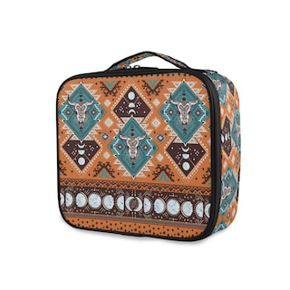 Foto 1 | Foto 1 | Estuche de Maquillaje Alaza con Adorno Geométrico Tribal Azteca Indio - Venta Internacional