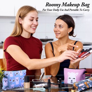 Foto 5 | Foto 5 | Bolsas De Cosméticos Sanwuta Makeup Impresas A Prueba De Agua, 12 Unidades - Venta Internacional.