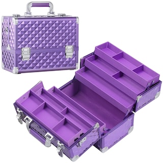 Foto 1 | Foto 1 | Funda Organizadora de Maquillaje Frenessa con 6 Bandejas Color Morado - Venta Internacional