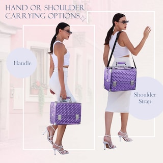 Foto 3 | Foto 3 | Funda Organizadora de Maquillaje Frenessa con 6 Bandejas Color Morado - Venta Internacional