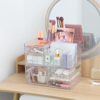 Foto 3 | Foto 3 | Organizador De Maquillaje Cq Acrílico Transparente, Paquete De 2 Con 6 Cajones - Venta Internacional.