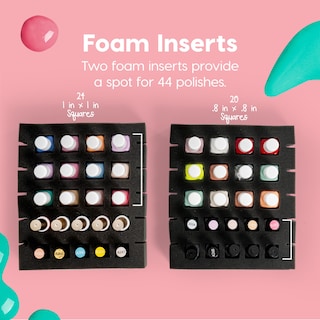 Foto 6 | Foto 6 | Organizador De Esmaltes De Uñas Cosmetic Train Case Iris Usa, Paquete De 2 - Venta Internacional.