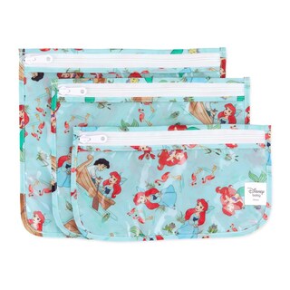 Foto 1 | Foto 1 | Set De 3 Bolsas De Viaje Bumkins Disney Ariel Toiletry Aprobadas Por La Tsa - Venta Internacional.