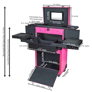 Foto 4 | Foto 4 | Maletín De Maquillaje Con Forma De Trolley, Serie Shany Rebel, Tamaño Grande, Diseño Caballero - Venta Internacional.