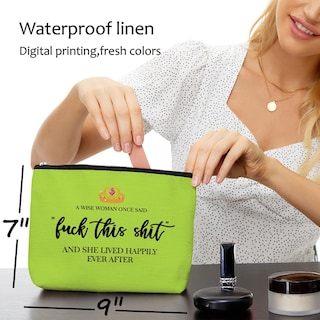 Foto 5 | Foto 5 | Bolsa de Viaje de Maquillaje Blue Leaves - Venta Internacional