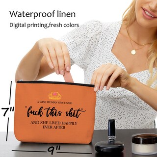 Foto 5 | Foto 5 | Bolsa de Viaje de Maquillaje Blue Leaves - Venta Internacional
