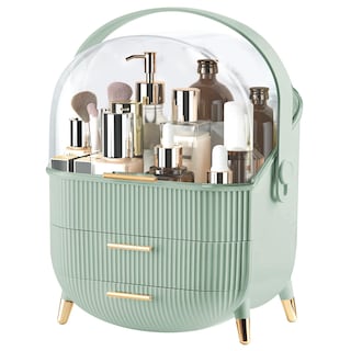 Foto 1 | Foto 1 | Organizador De Maquillaje Ygjt Con Tapa Y Cajones, Color Verde Claro - Venta Internacional.