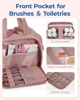 Foto 4 | Foto 4 | Neceser Bagsmart Travel Ligero Para Mujer Rosa - Venta Internacional.