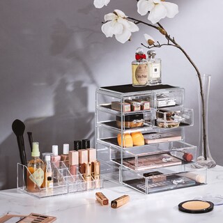 Foto 3 | Foto 3 | Organizador De Maquillaje Sorbus Transparente Con 3 Cajones Grandes Y 4 Pequeños - Venta Internacional.