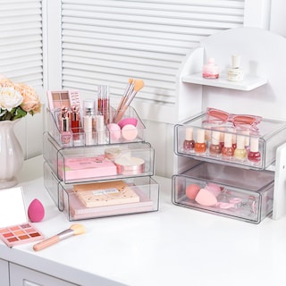 Foto 2 | Foto 2 | Organizador De Maquillaje Vtopmart Transparente De 5 Niveles Con Cajón Para Tocador - Venta Internacional.