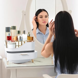 Foto 4 | Foto 4 | Organizador De Maquillaje Ygjt De Gran Capacidad Para Tocador Blanco - Venta Internacional.