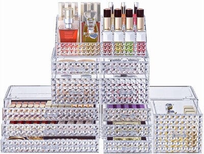 Foto 1 | Foto 1 | Organizador De Maquillaje Awenia, Apilable, Con 11 Cajones, Acrílico Transparente - Venta Internacional.