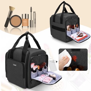 Foto 3 | Foto 3 | Bolsa De Cosméticos Bafaso Travel Makeup Con 4 Bolsas Extraíbles, Color Negro - Venta Internacional.