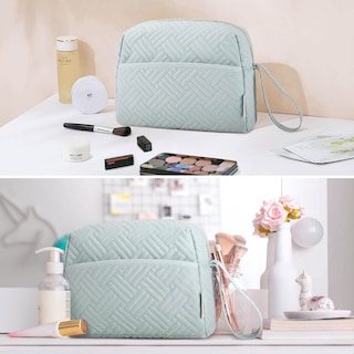 Foto 7 | Foto 7 | Bolsa De Maquillaje Bagsmart Para Cosméticos, Artículos De Tocador De Viaje, Color Azul Claro - Venta Internacional.