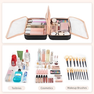Foto 7 | Foto 7 | Bolsa De Maquillaje Ocheal De Gran Capacidad Impermeable Con Compartimento Para Brochas - Venta Internacional.