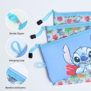 Foto 2 | Foto 2 | Set De Bolsas De Viaje Disney Stitch, Paquete De 3 Licencias Oficiales - Venta Internacional.