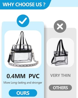 Foto 4 | Foto 4 | Bolsa Transparente Paxiland Para Eventos En Estadios, 30 X 15 X 30 Cm, Color Blanco - Venta Internacional.