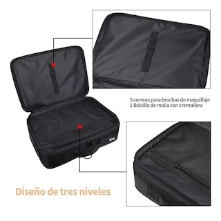 Foto 2 | Foto 2 | Estuche De Maquillaje Belug Para Viaje Negro