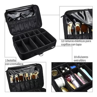 Foto 3 | Foto 3 | Estuche De Maquillaje Belug Para Viaje Negro