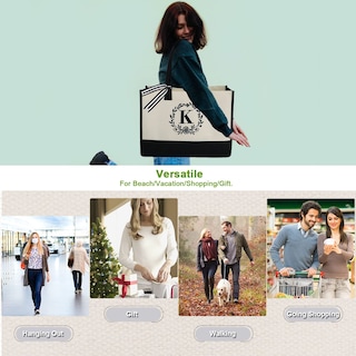Foto 6 | Foto 6 | Bolso De Mano Beegreen Con La Letra K Bordada Con La Inicial Para Mujer - Venta Internacional.