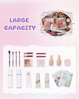 Foto 2 | Foto 2 | Bolsa De Maquillaje Narwey Con Inicial Morada Personalizada, Letra F - Venta Internacional.