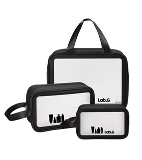 Foto 1 | Foto 1 | Estuches De Maquillaje Lab.g Bolsa Cosmetiquera Set 3 Neceser, Negro