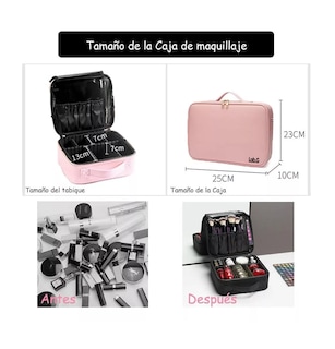 Foto 3 | Foto 3 | Estuche Organizador De Maquillaje De Viaje Para Cosméticos, Rosa