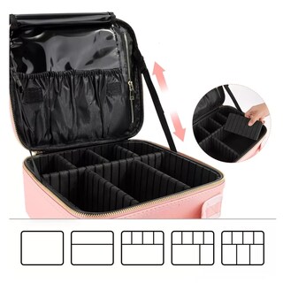 Foto 5 | Foto 5 | Estuche Organizador De Maquillaje De Viaje Para Cosméticos, Rosa