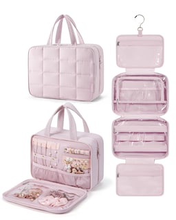 Foto 1 | Foto 1 | Neceser Bagsmart Travel Con Organizador De Joyas Pink-m - Venta Internacional.