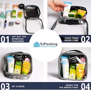 Foto 6 | Foto 6 | Neceser De Viaje Ezpacking Transparente Aprobado Por La Tsa 3-1-1 (rosa) - Venta Internacional.