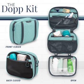 Foto 4 | Foto 4 | Set De Neceser Tripped Para Colgar Artículos De Viaje, Color Verde Azulado - Venta Internacional.
