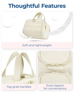 Foto 3 | Foto 3 | Neceser Bagsmart Travel Puffy Beige Para Mujer De 30 X 18 X 22 Cm - Venta Internacional.