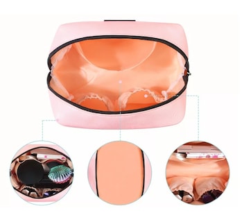 Foto 3 | Foto 3 | Cosmetiquera De Viaje Portátil Para Dama, Color Rosa